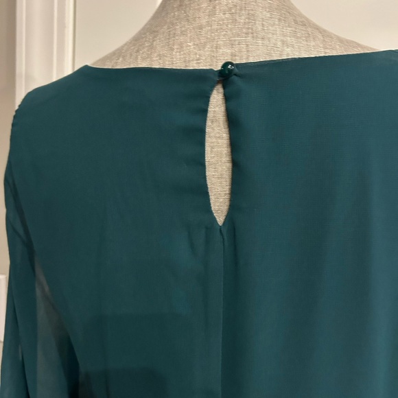 As U Wish Emerald Green Jr Women’s Dress from Belk with Attached Necklace SzJr M - Picture 9 of 11